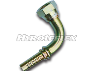 90°CODO BSP HEMBRA 60 ° CONO PARA MANGUERA TRENZADA 22691