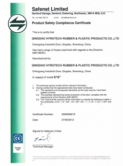 CE Certificat