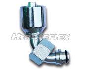 Métrique, filet intérieur 24°, surface conique de type légère de surface conique cercle avec durite 90°raccord coudé 30491P